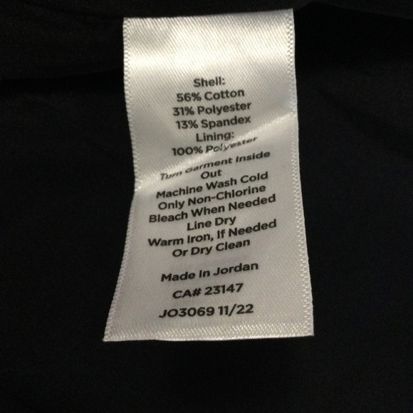 TALBOTS FAUX WRAP BUTTON DETAIL A-LINE SKIRT BLACK SIZE 6P - Picture 5 of 7